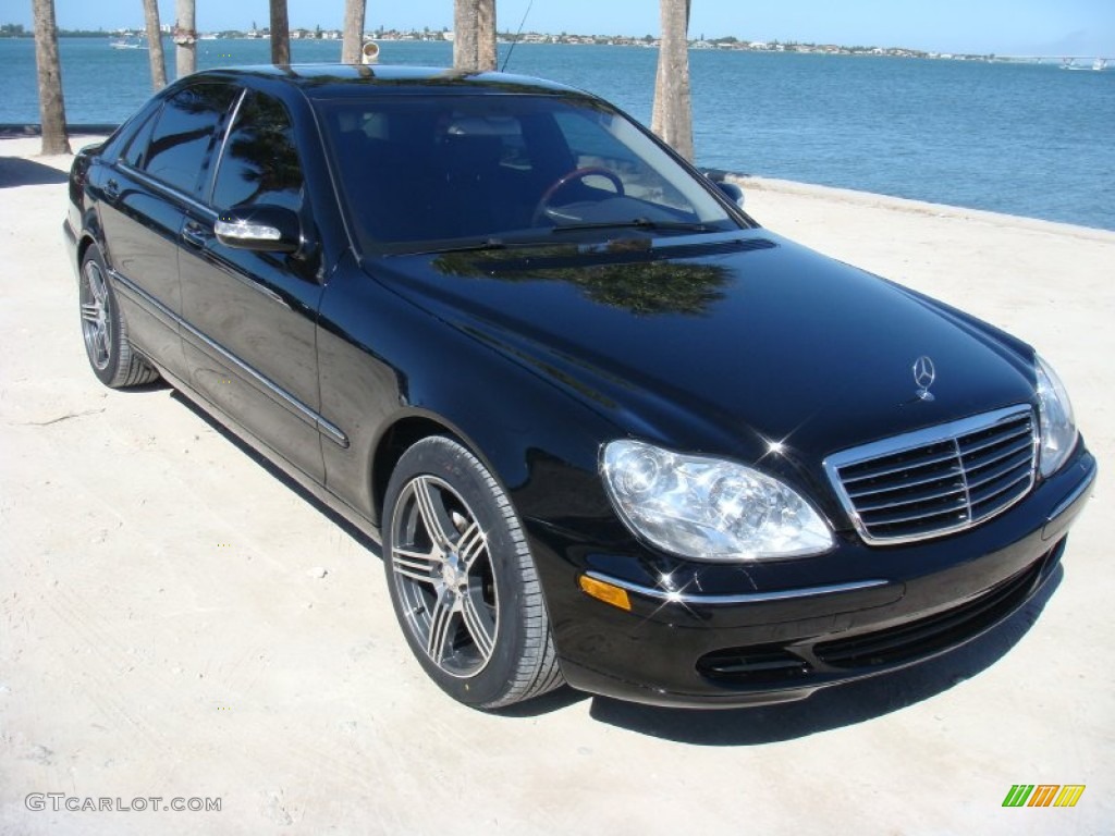 2004 S 500 Sedan - Black / Charcoal photo #1