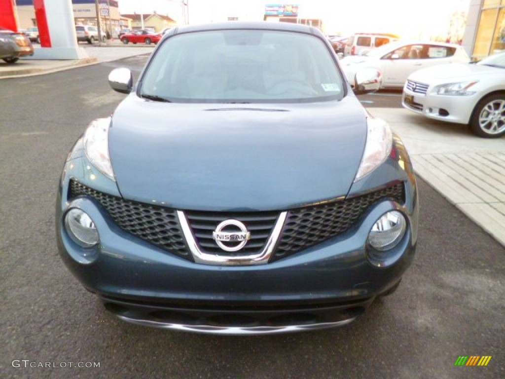 2014 Juke SV AWD - Graphite Blue / Gray photo #2