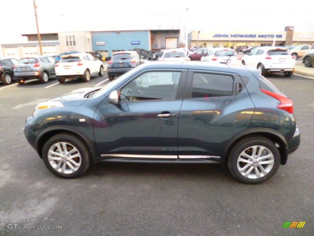2014 Juke SV AWD - Graphite Blue / Gray photo #4