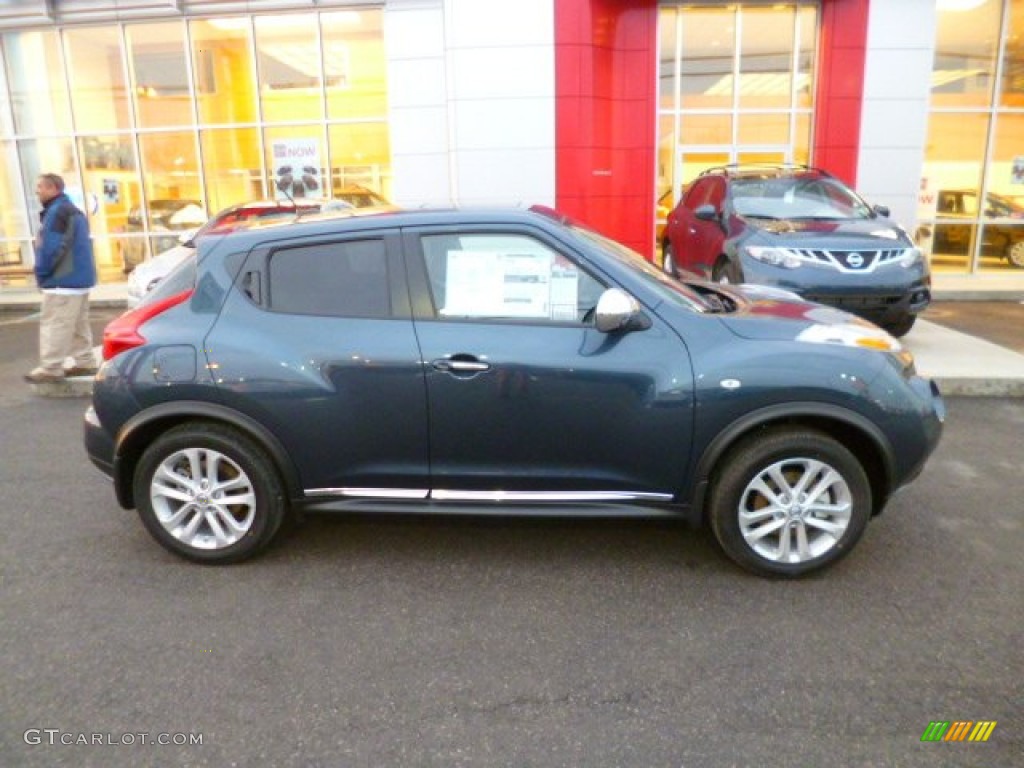 2014 Juke SV AWD - Graphite Blue / Gray photo #8