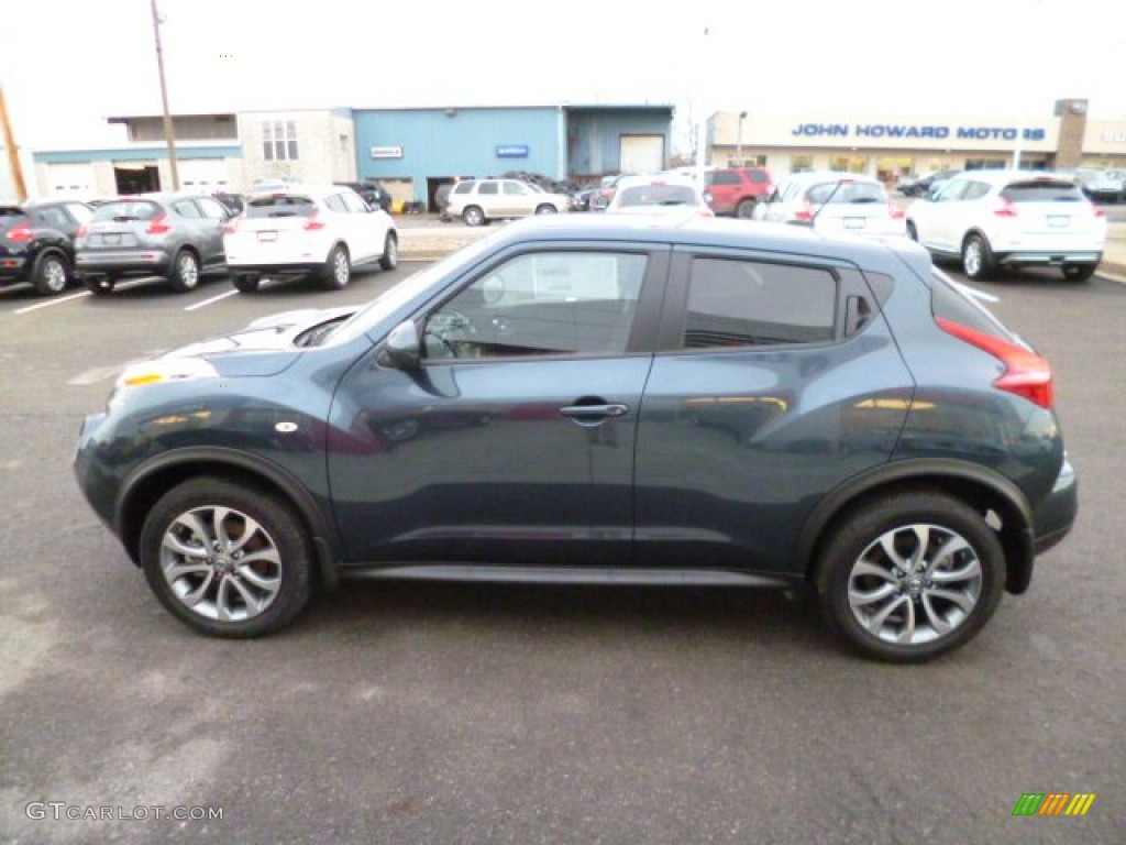 2014 Juke SV AWD - Graphite Blue / Black photo #4