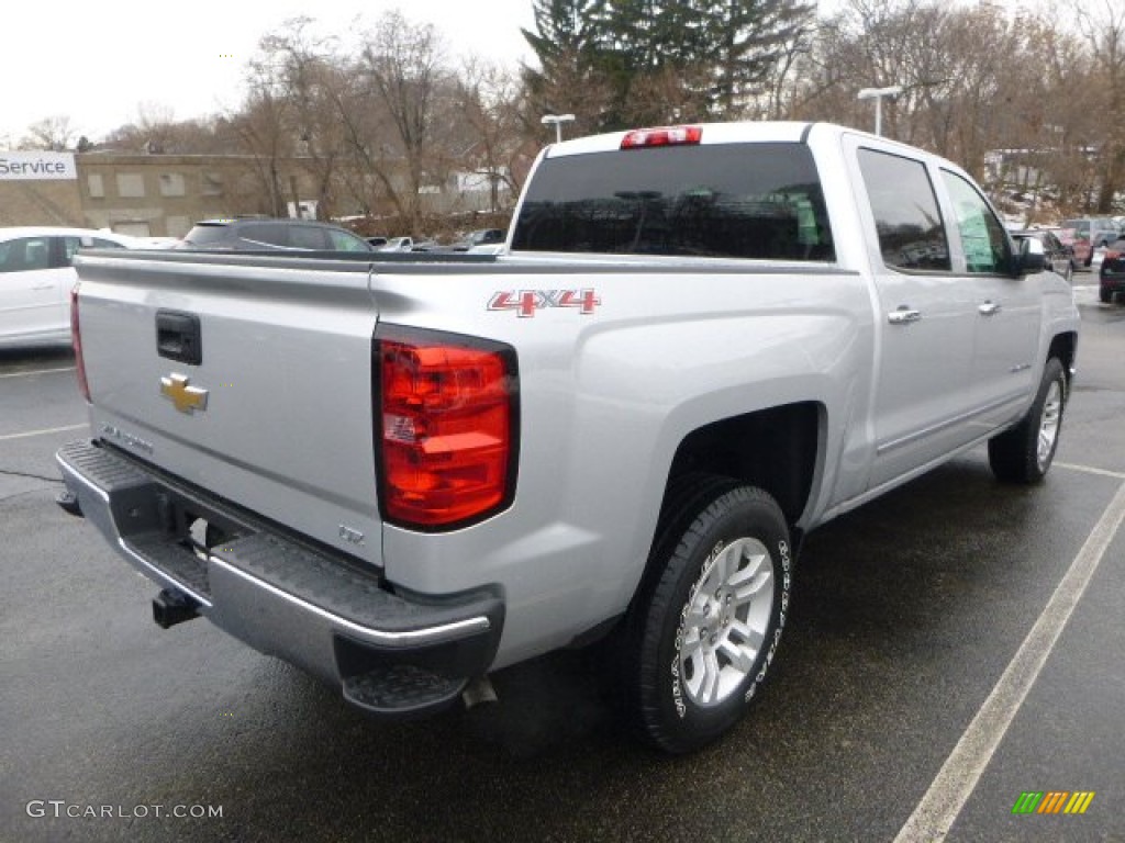 2014 Silverado 1500 LTZ Crew Cab 4x4 - Silver Ice Metallic / Jet Black photo #3