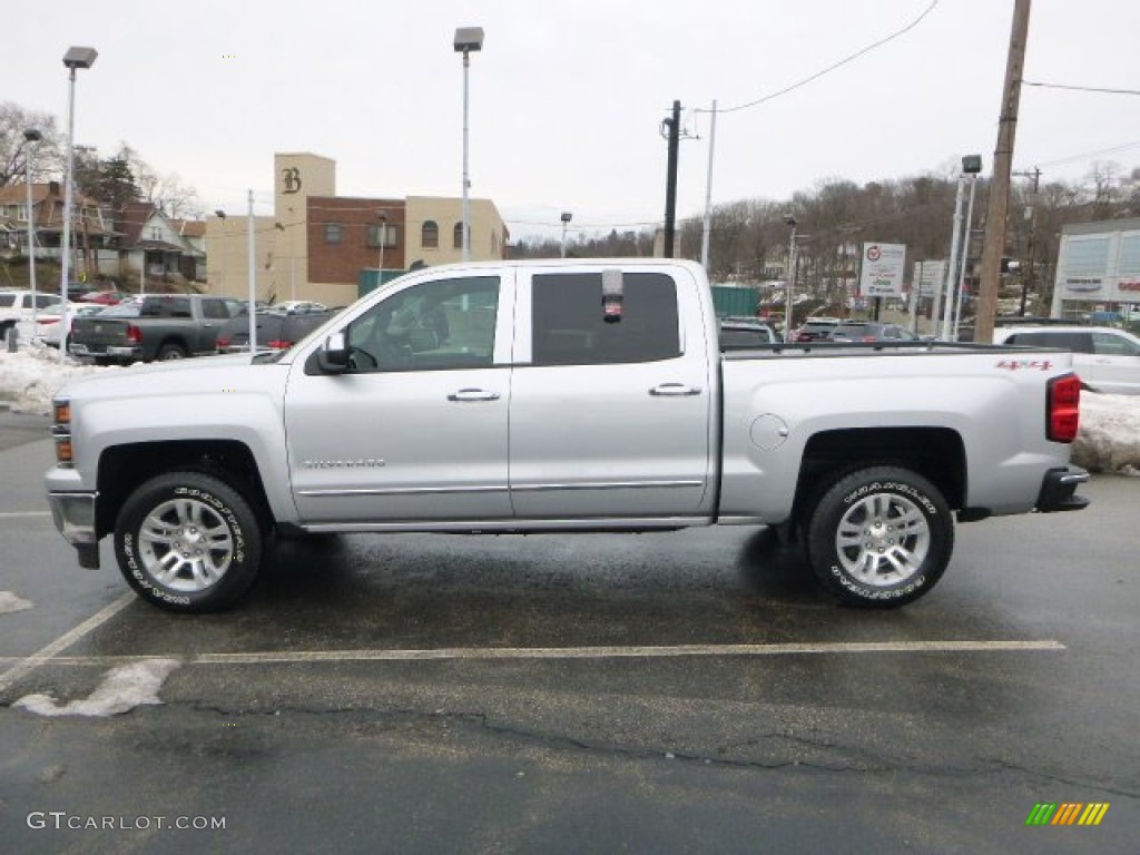 2014 Silverado 1500 LTZ Crew Cab 4x4 - Silver Ice Metallic / Jet Black photo #6
