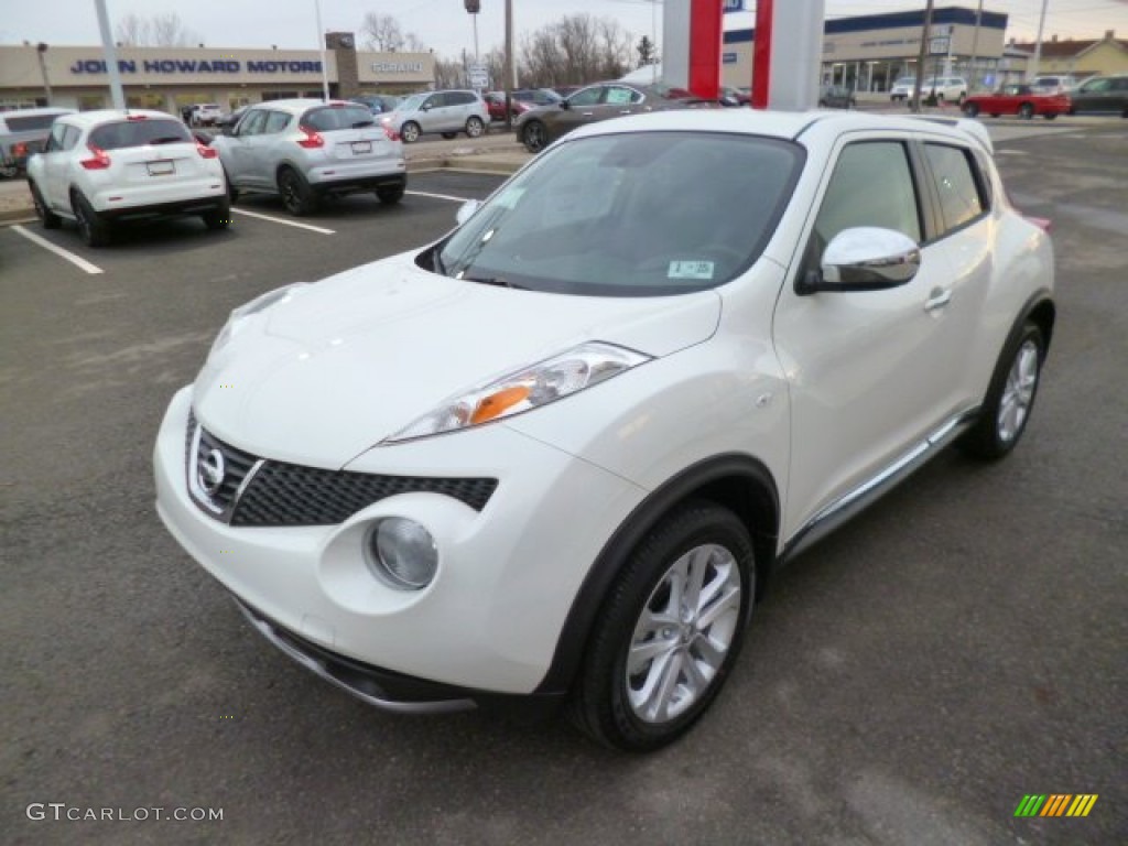 Pearl White 2014 Nissan Juke SL AWD Exterior Photo #90785766