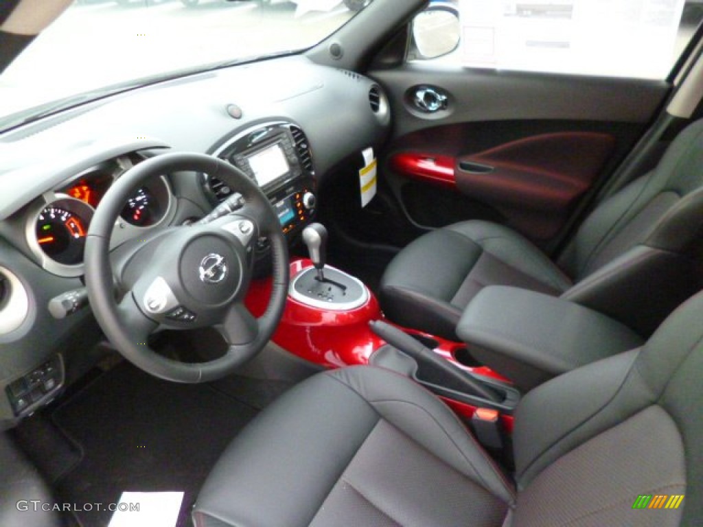 Black/Red Interior 2014 Nissan Juke SL AWD Photo #90785907