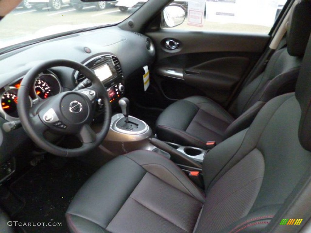 Black/Red Interior 2014 Nissan Juke SL AWD Photo #90786132