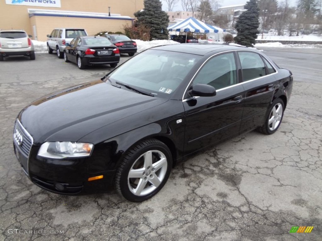 Brilliant Black 2005 Audi A4 2.0T quattro Sedan Exterior Photo #90787665