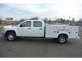 Summit White - Silverado 3500HD WT Crew Cab Utility Truck Photo No. 3