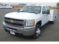 Summit White - Silverado 3500HD WT Crew Cab Utility Truck Photo No. 2