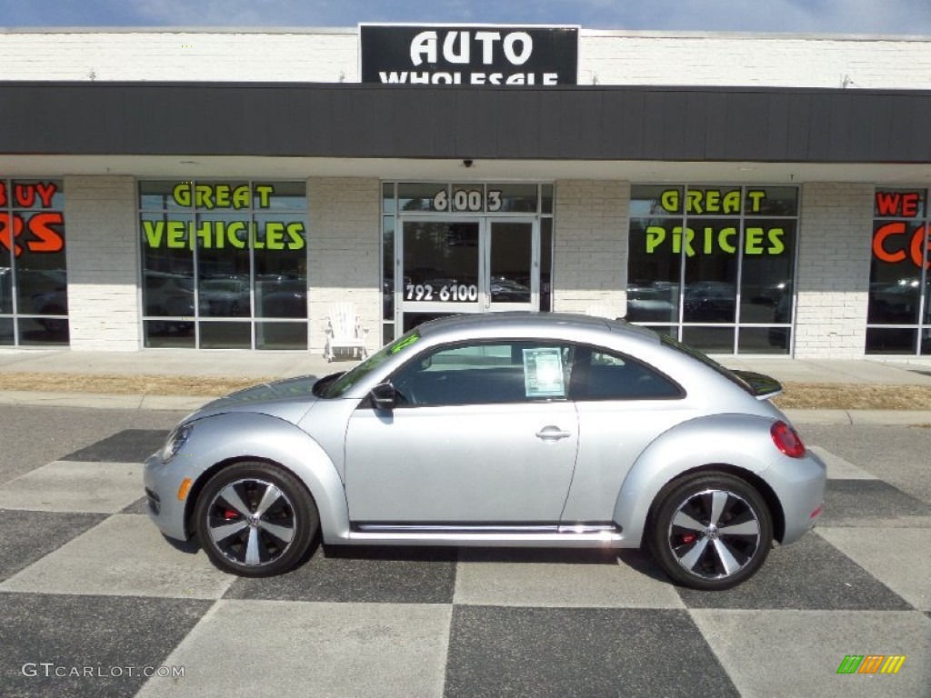 2012 Beetle Turbo - Reflex Silver Metallic / Titan Black photo #1