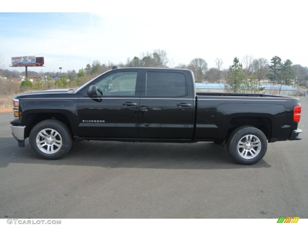 2014 Silverado 1500 LT Crew Cab - Black / Cocoa/Dune photo #3