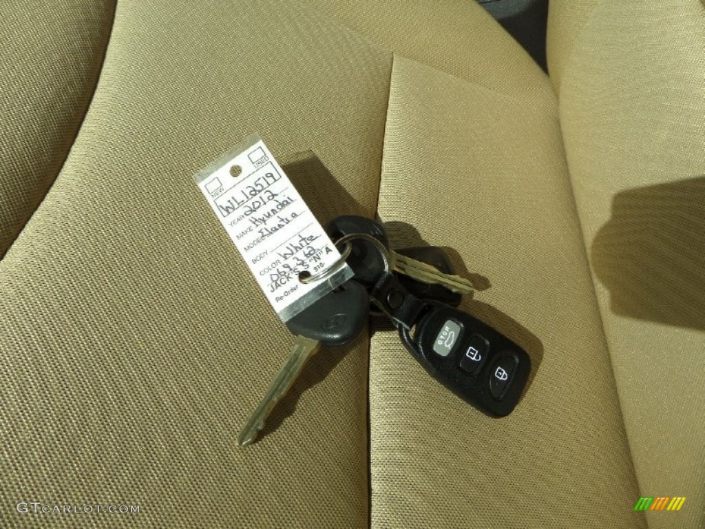 2012 Elantra GLS - Shimmering White / Beige photo #19
