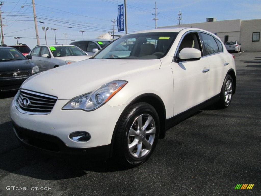 Moonlight White 2008 Infiniti EX 35 Journey AWD Exterior Photo #90789174