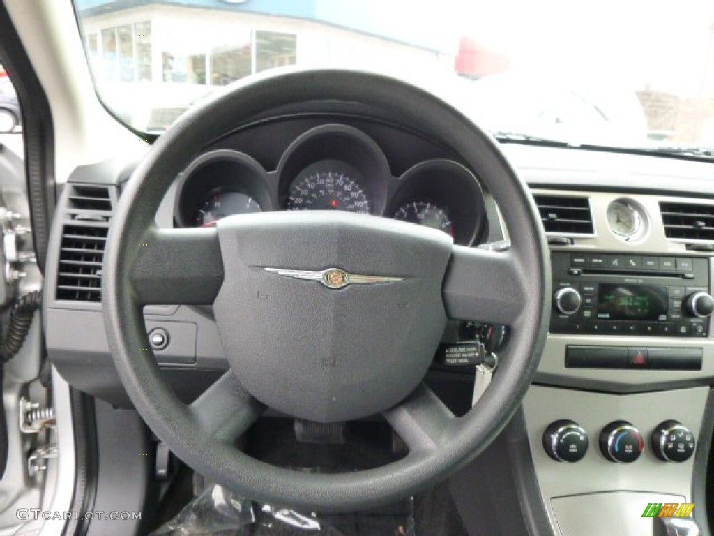 2010 Chrysler Sebring Touring Sedan Dark Slate Gray Steering Wheel Photo #90791296