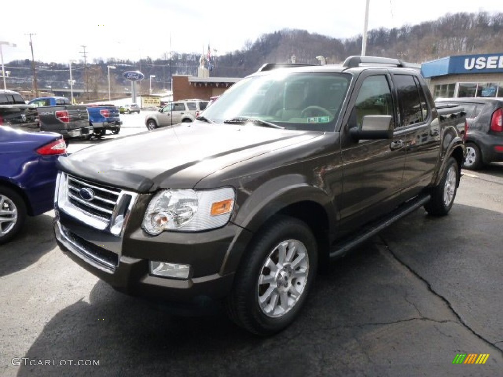 2008 Explorer Sport Trac Limited 4x4 - Stone Green Metallic / Camel photo #4