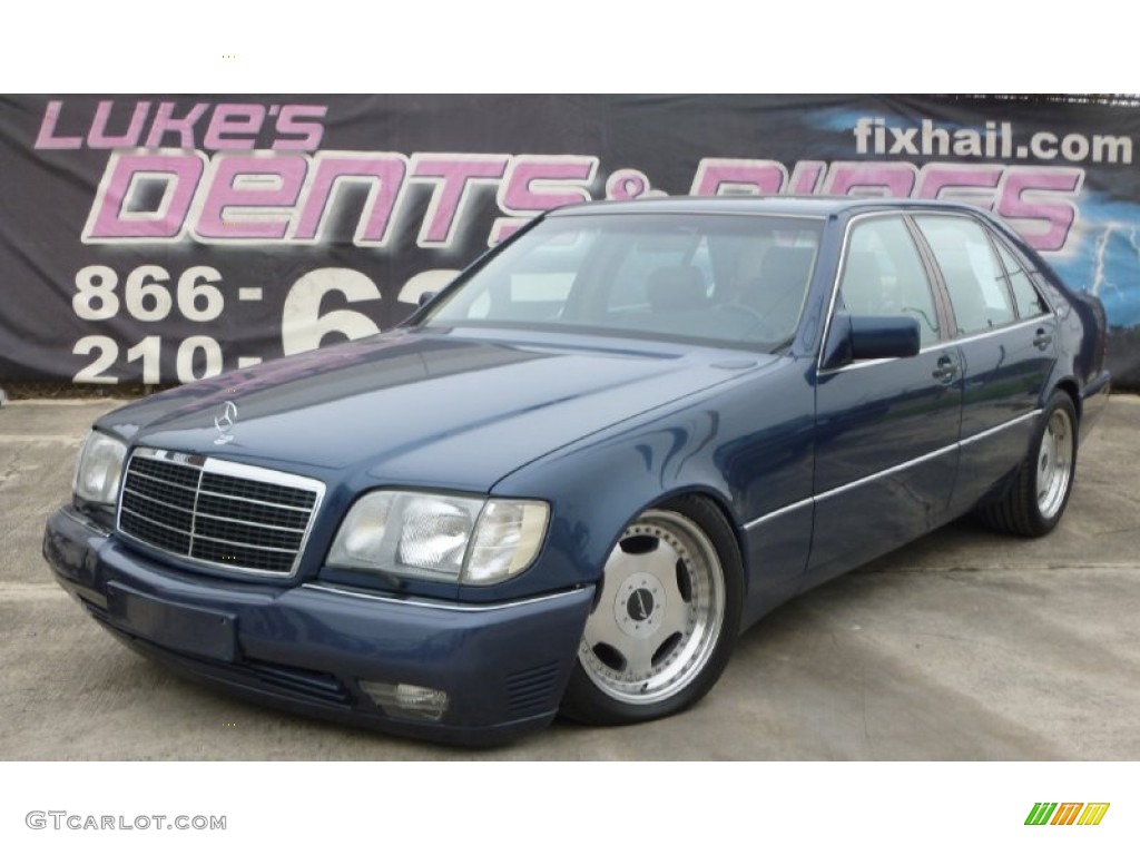 1993 S Class 600 SEL - Deep Blue / Parchment photo #1
