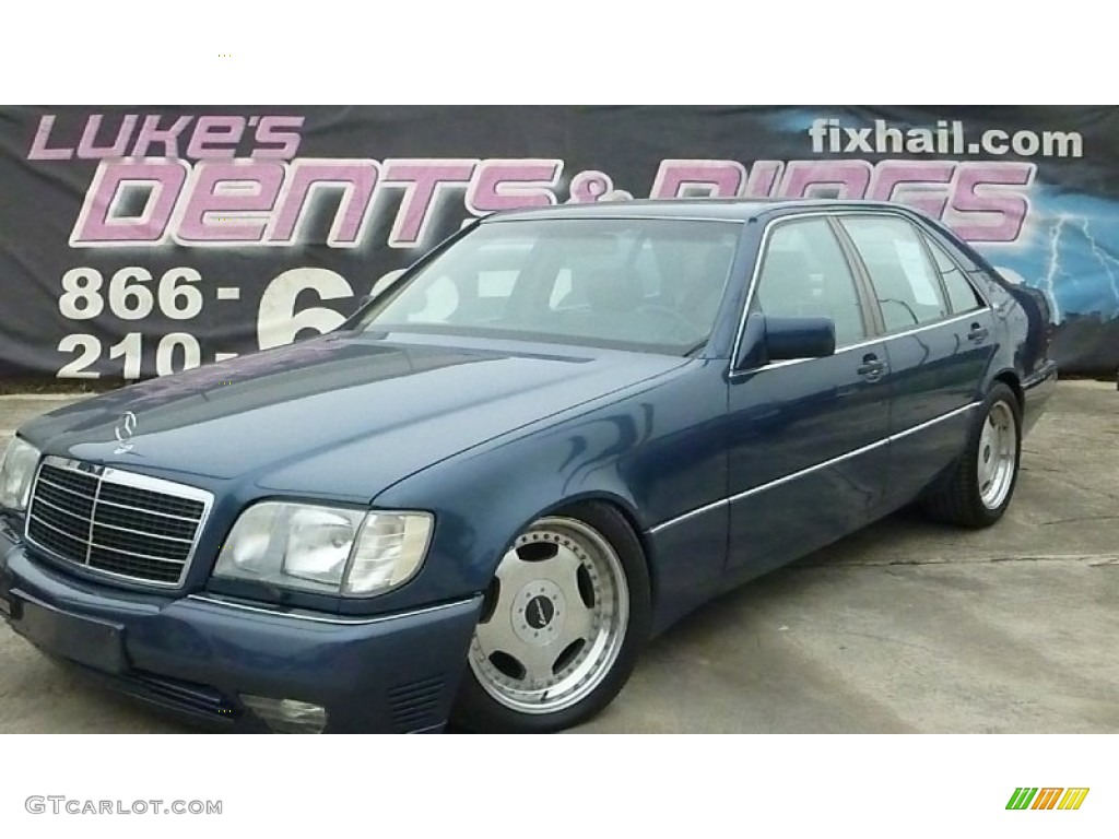 1993 S Class 600 SEL - Deep Blue / Parchment photo #2