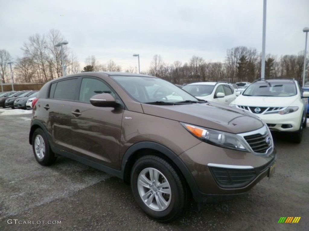 2011 Sportage LX AWD - Sand Track / Alpine Gray photo #1