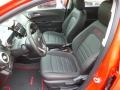 2014 Chevrolet Sonic RS Jet Black Interior Front Seat Photo
