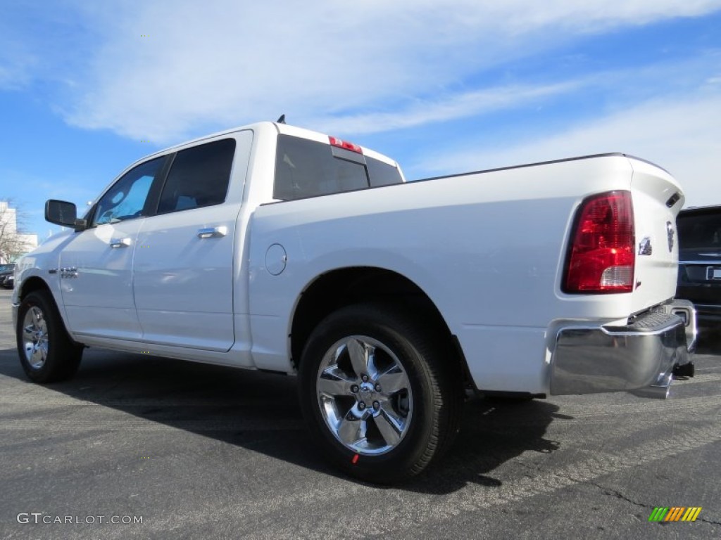 2014 1500 Big Horn Crew Cab - Bright White / Canyon Brown/Light Frost Beige photo #2