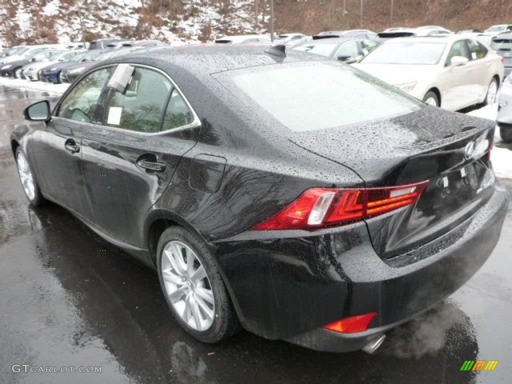 2014 IS 250 AWD - Obsidian Black / Black photo #2