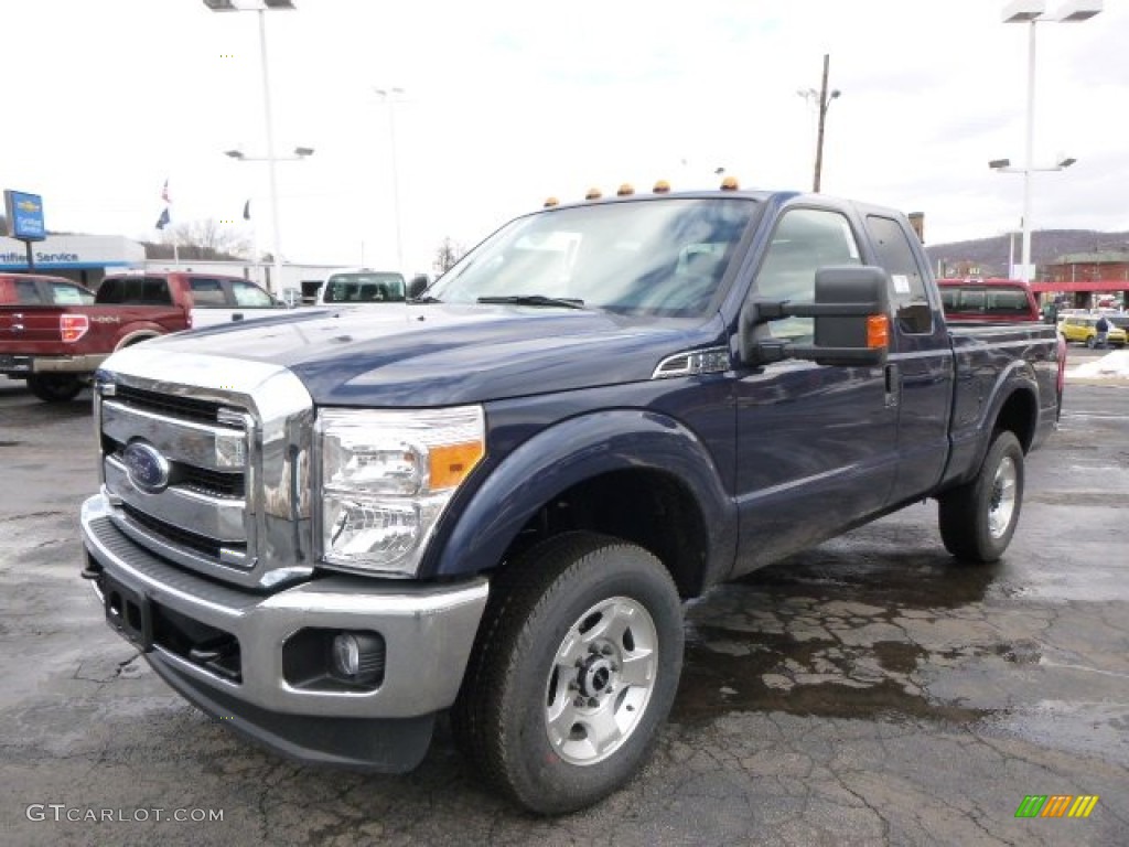 2014 F250 Super Duty XLT SuperCab 4x4 - Blue Jeans Metallic / Steel photo #4