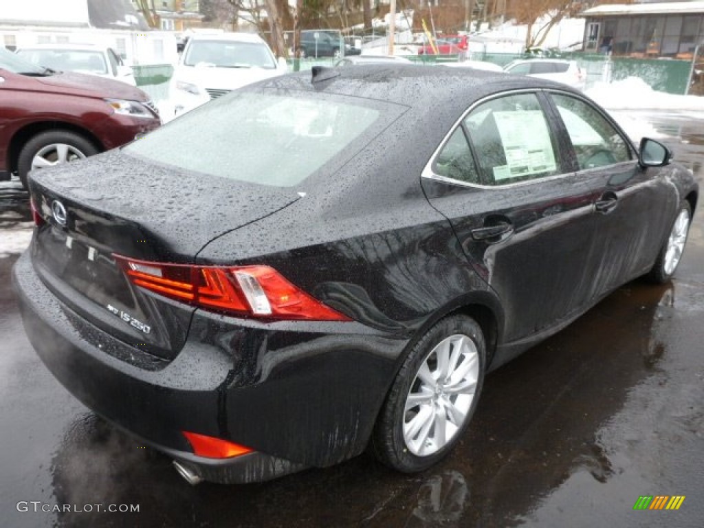 2014 IS 250 AWD - Obsidian Black / Black photo #4