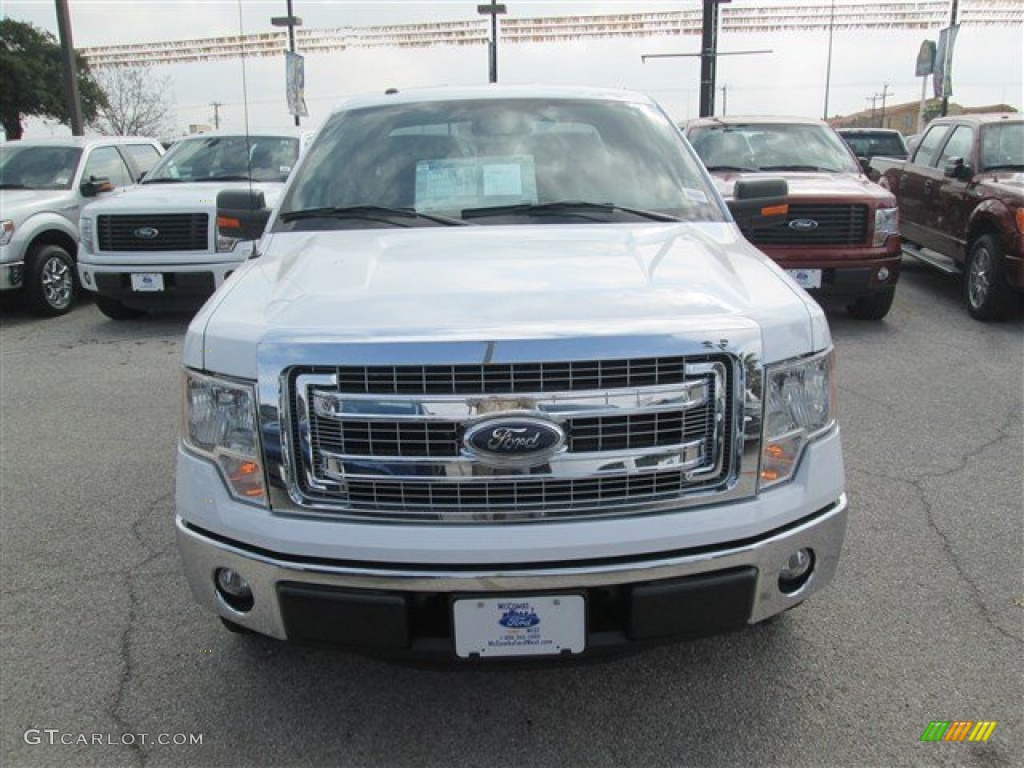2014 F150 XLT SuperCab - Oxford White / Steel Grey photo #1