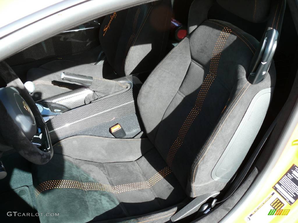 Nero Perseus Interior 2008 Lamborghini Gallardo Superleggera Photo #907939