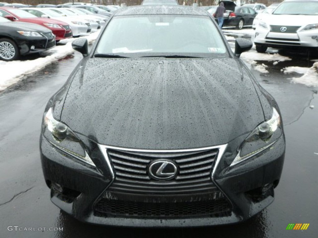 2014 IS 250 AWD - Obsidian Black / Black photo #7