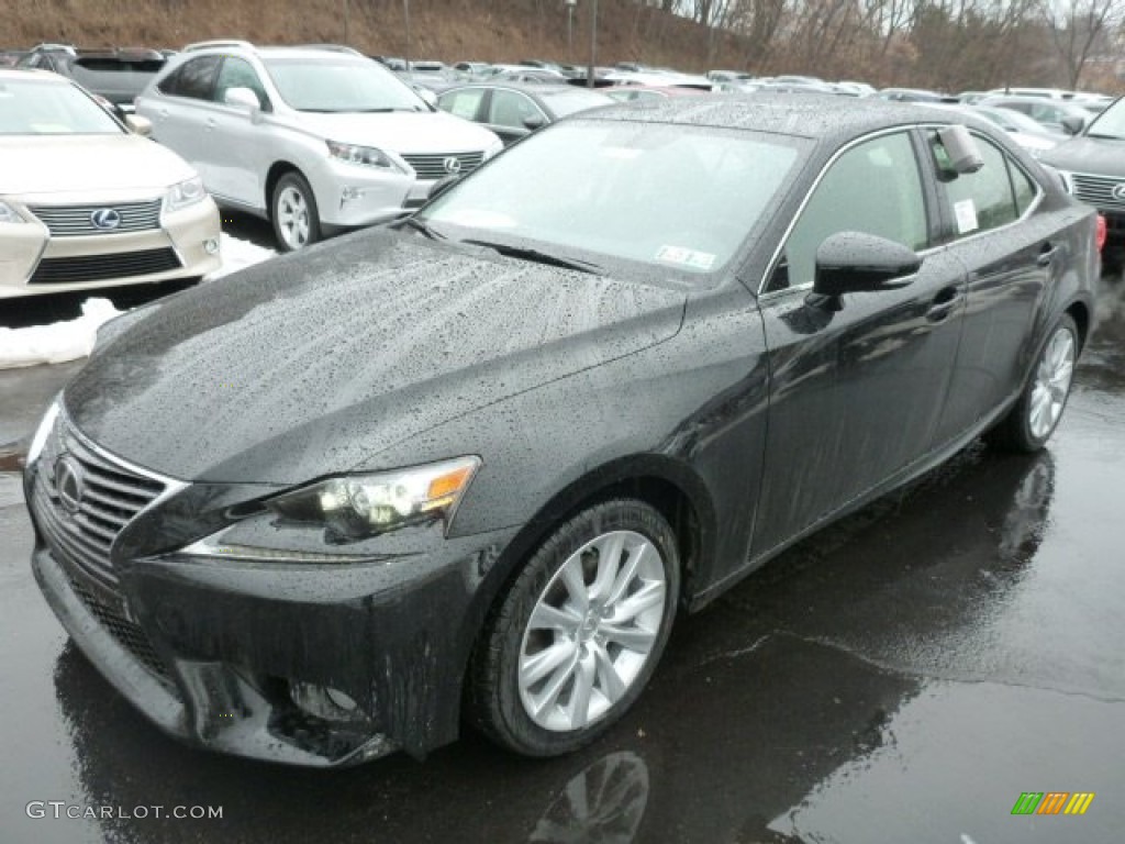 2014 IS 250 AWD - Obsidian Black / Black photo #8