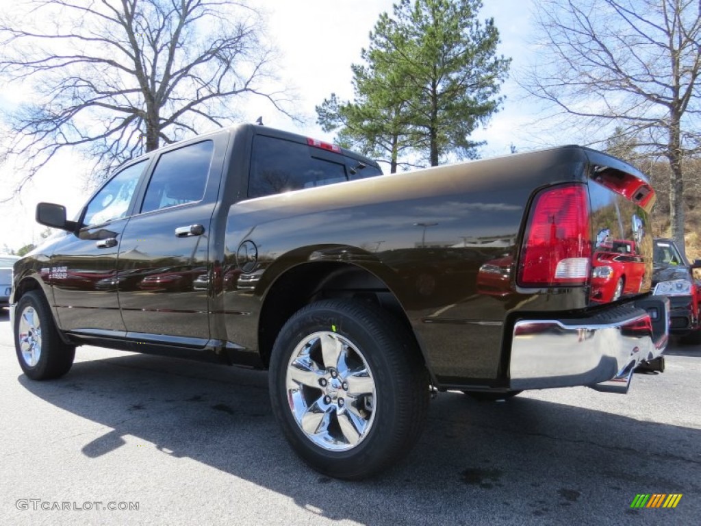 2014 1500 Big Horn Crew Cab - Black Gold Pearl Coat / Canyon Brown/Light Frost Beige photo #2