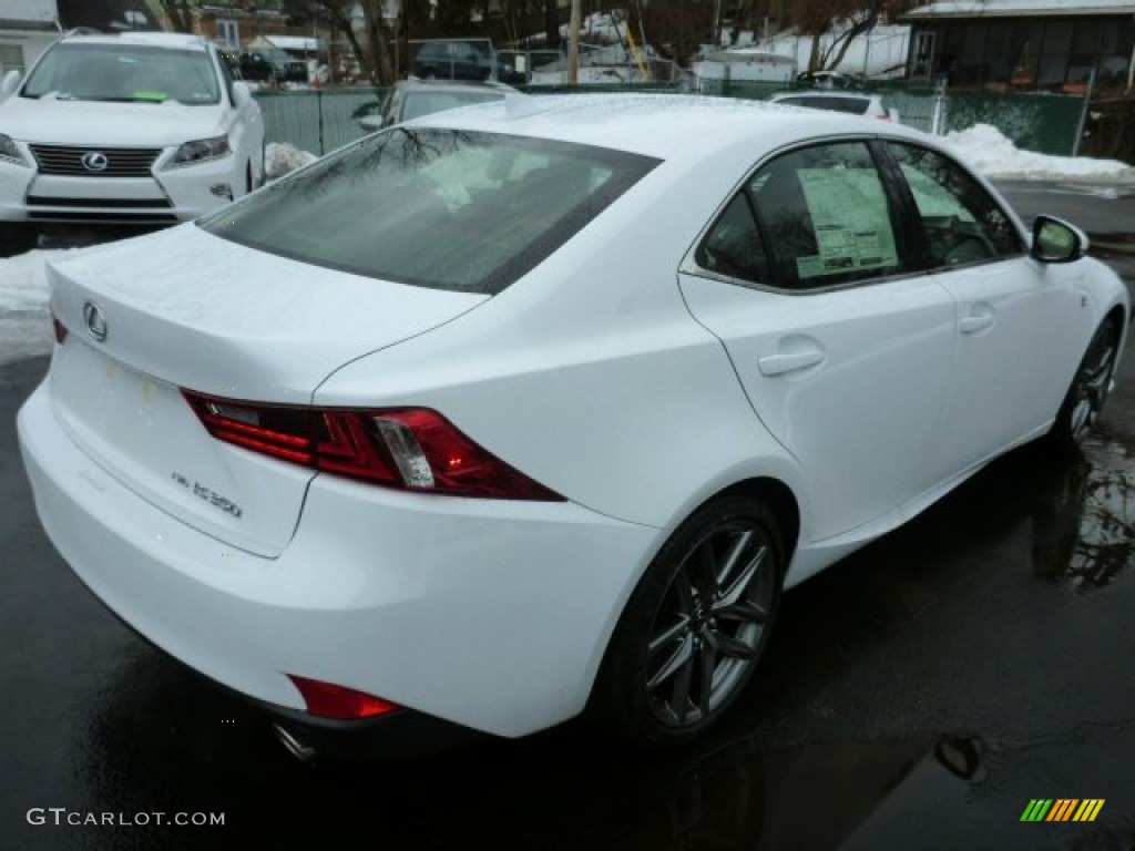 2014 IS 350 F Sport AWD - Ultra White / Rioja Red photo #4