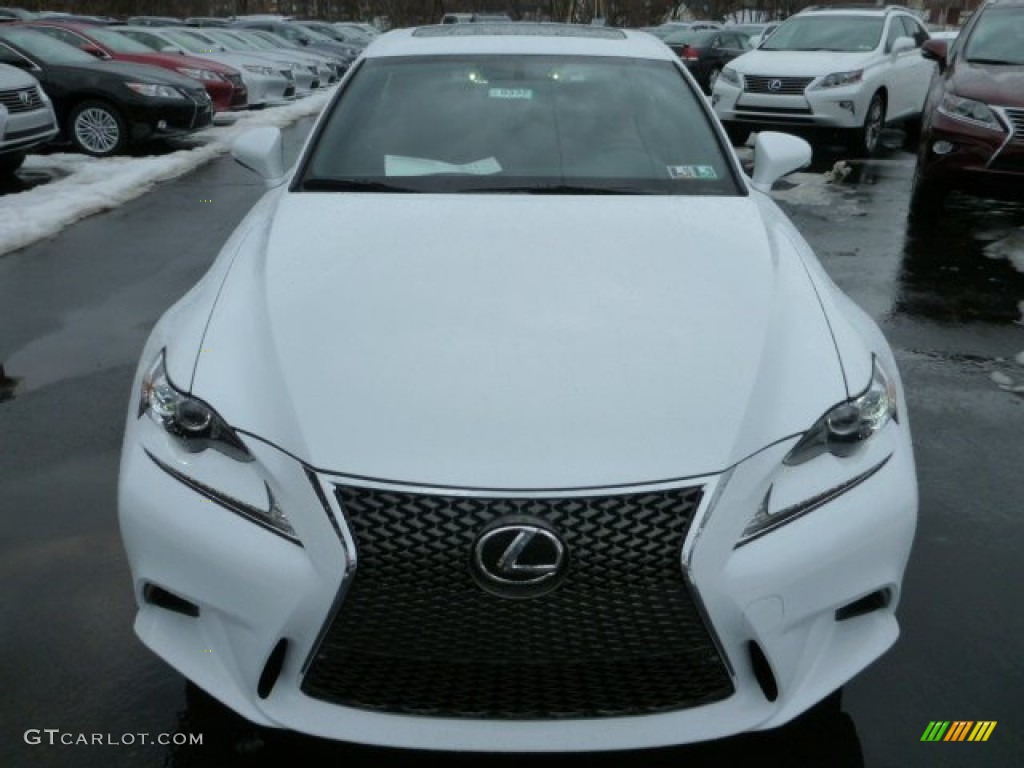 2014 IS 350 F Sport AWD - Ultra White / Rioja Red photo #7