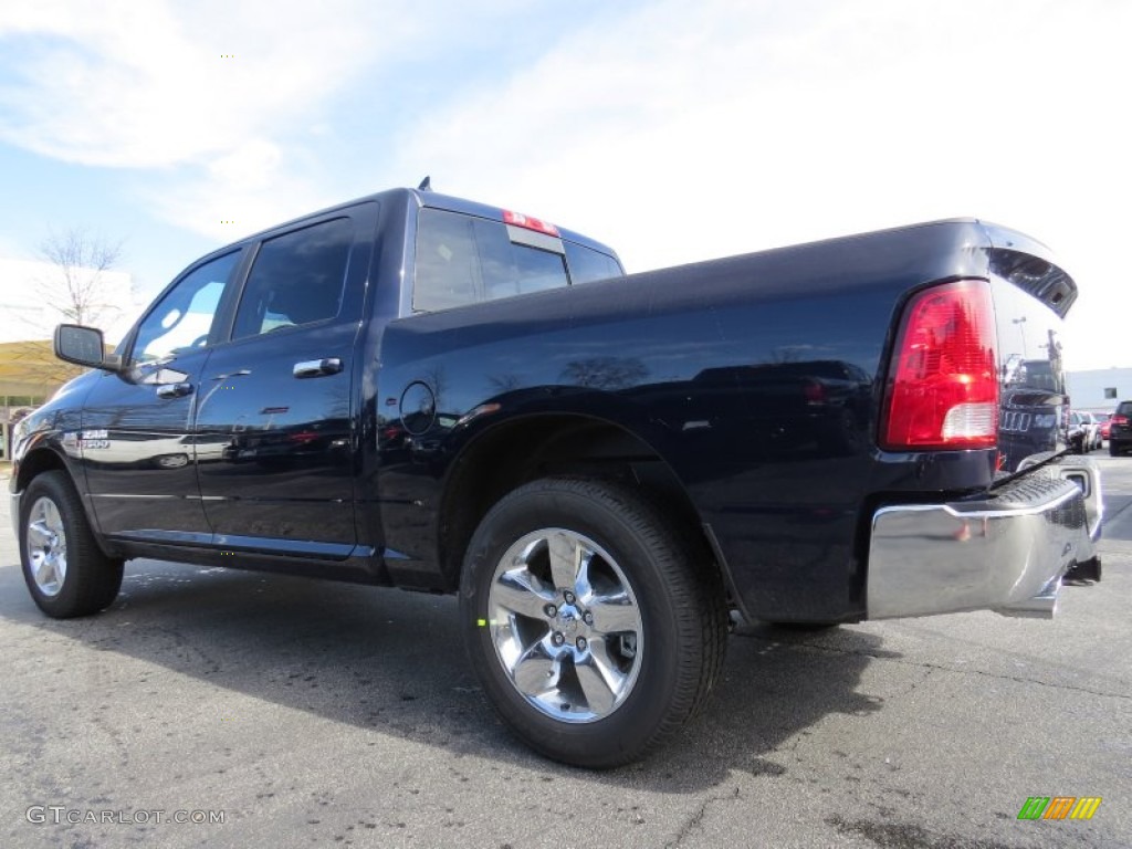 2014 1500 Big Horn Crew Cab - True Blue Pearl Coat / Black/Diesel Gray photo #2