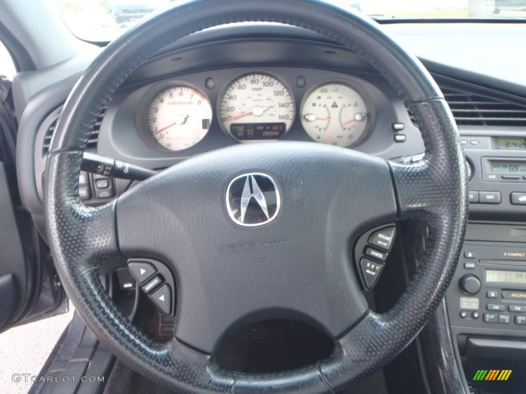 2003 Acura TL 3.2 Type S Ebony Steering Wheel Photo #90794664