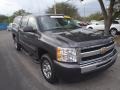 2011 Steel Green Metallic Chevrolet Silverado 1500 LS Crew Cab  photo #1