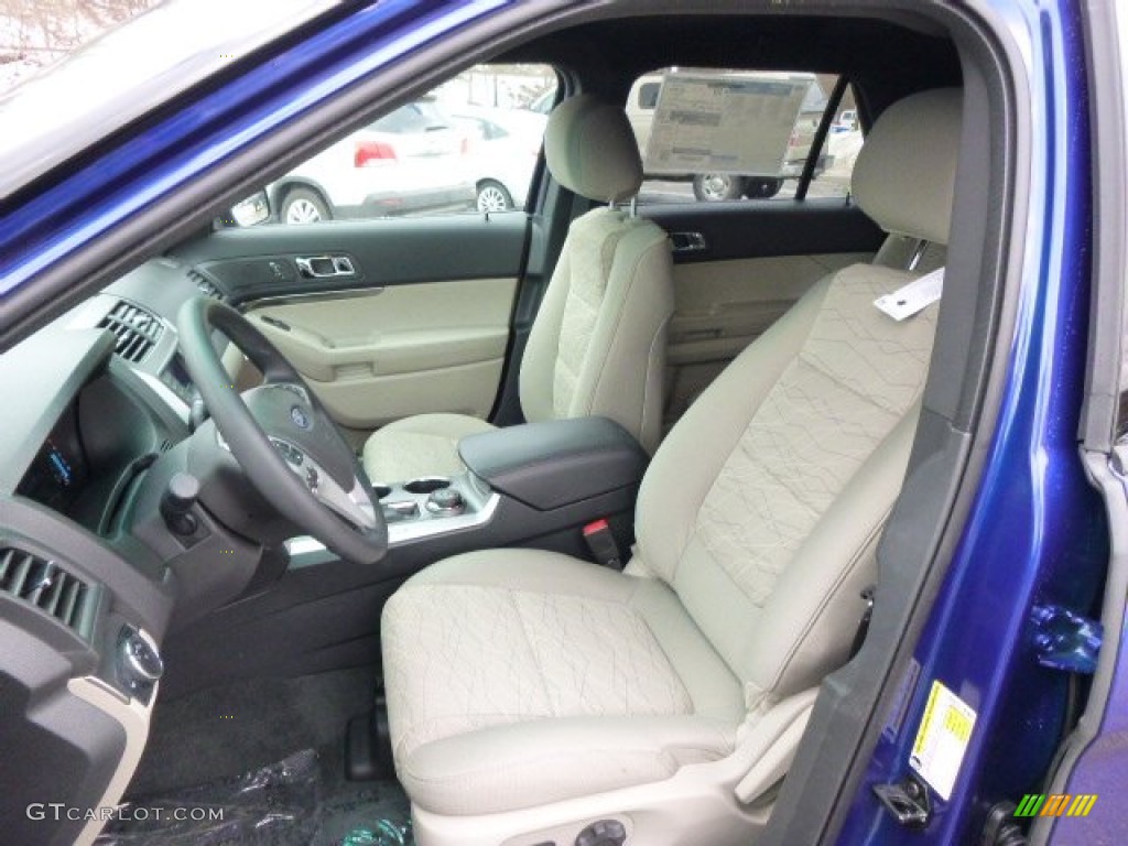 Medium Light Stone Interior 2014 Ford Explorer 4WD Photo #90794877