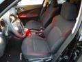 2014 Nissan Juke Black/Red Interior Front Seat Photo