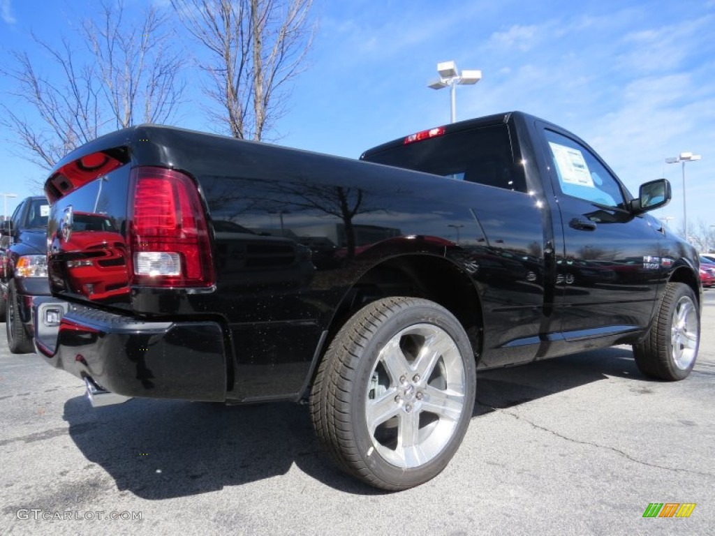 2014 1500 Sport Regular Cab - Black / Black photo #3