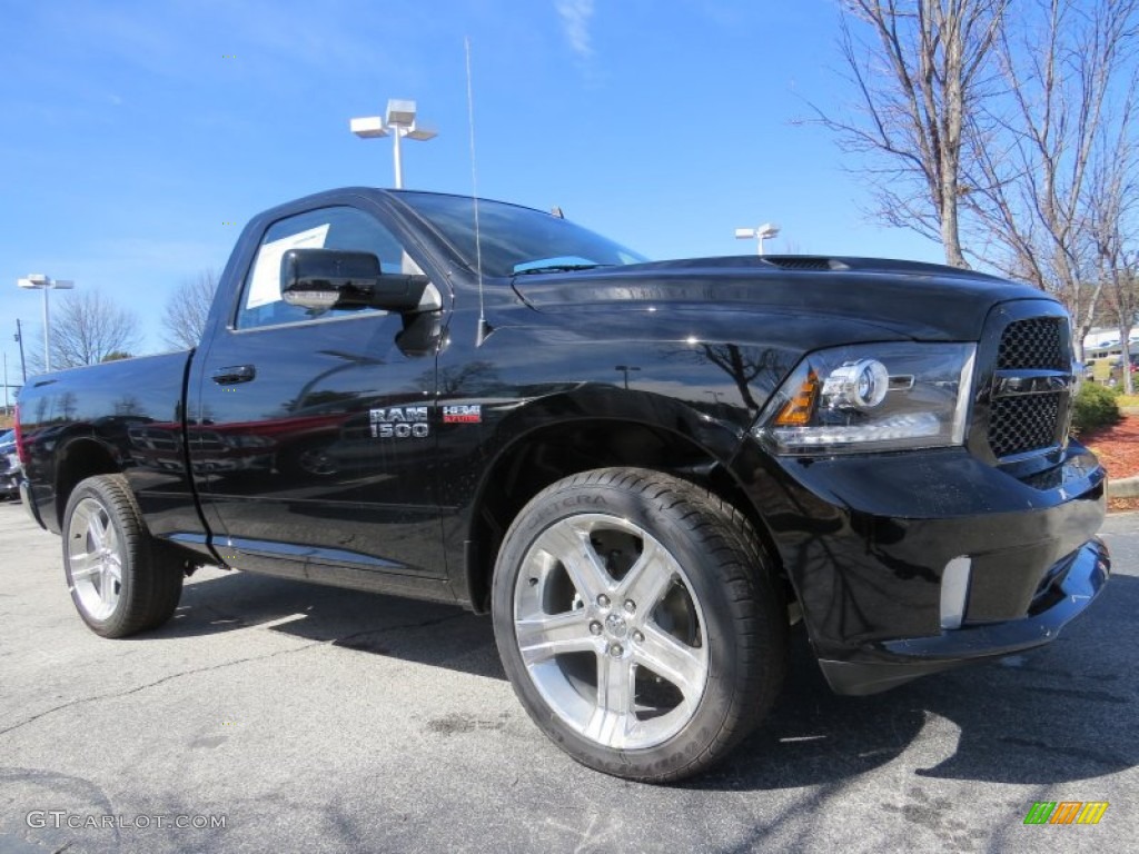 2014 1500 Sport Regular Cab - Black / Black photo #4