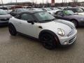 2013 White Silver Metallic Mini Cooper Coupe  photo #3