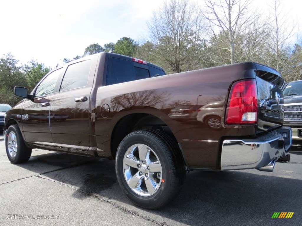 2014 1500 Big Horn Crew Cab - Western Brown / Canyon Brown/Light Frost Beige photo #2