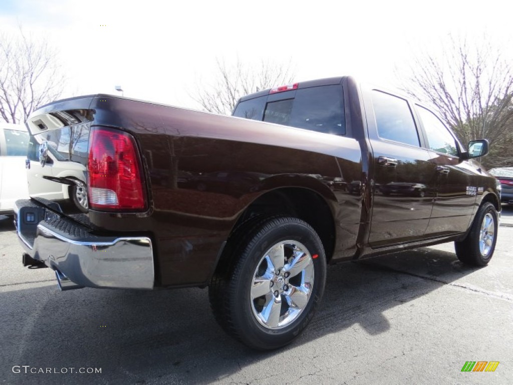 2014 1500 Big Horn Crew Cab - Western Brown / Canyon Brown/Light Frost Beige photo #3