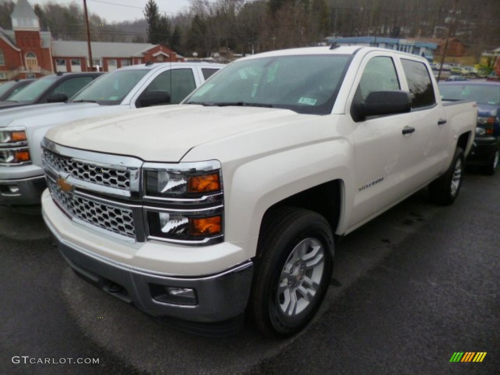 2014 Silverado 1500 LT Crew Cab 4x4 - White Diamond Tricoat / Jet Black photo #3