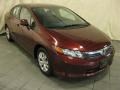 Crimson Pearl - Civic LX Sedan Photo No. 3