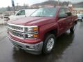 2014 Deep Ruby Metallic Chevrolet Silverado 1500 LT Crew Cab 4x4  photo #3