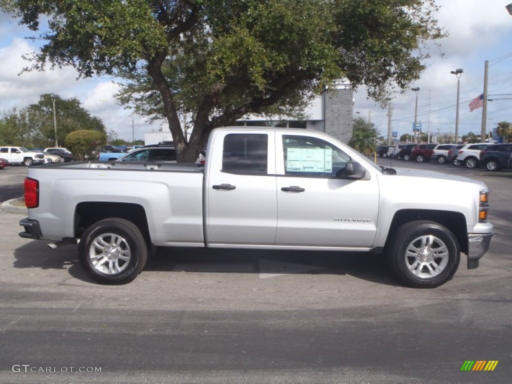 Silver Ice Metallic 2014 Chevrolet Silverado 1500 LT Double Cab Exterior Photo #90796566