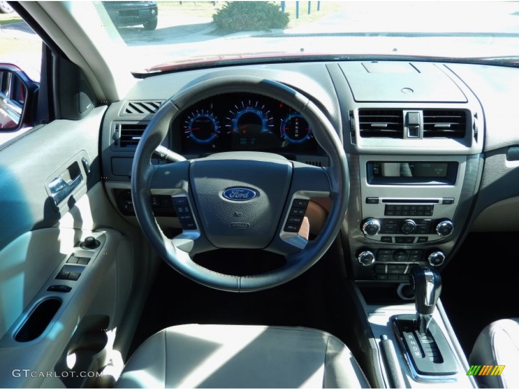 2012 Fusion SEL V6 - Red Candy Metallic / Medium Light Stone photo #22