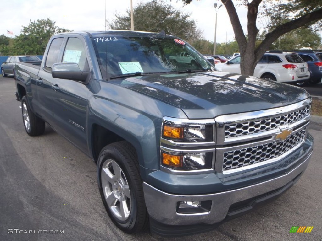 Blue Granite Metallic 2014 Chevrolet Silverado 1500 LT Double Cab Exterior Photo #90797298